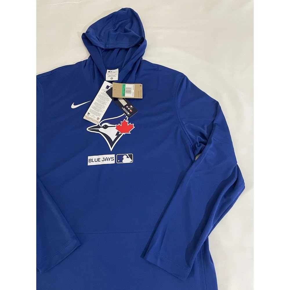Men's Nike Toronto Blue Jays Authentic Collection Pullover Hoodie Size XL Blue
